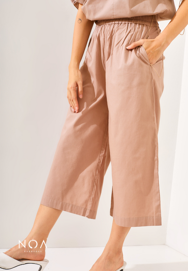 Rinako Midi Culottes pants - Brown