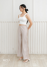 NOA X KUSUMANGGI - RITSUMI Sateen Straight Pants