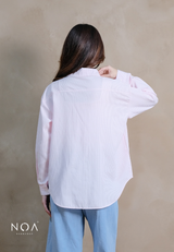 HER SEASON Striped Long Sleeve Shirt