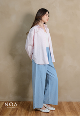 HER SEASON Striped Long Sleeve Shirt