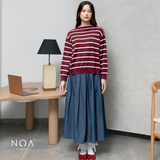 RURI Knitted Stripe Blouse