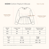 KIOMI Linen Look Peplum Blouse