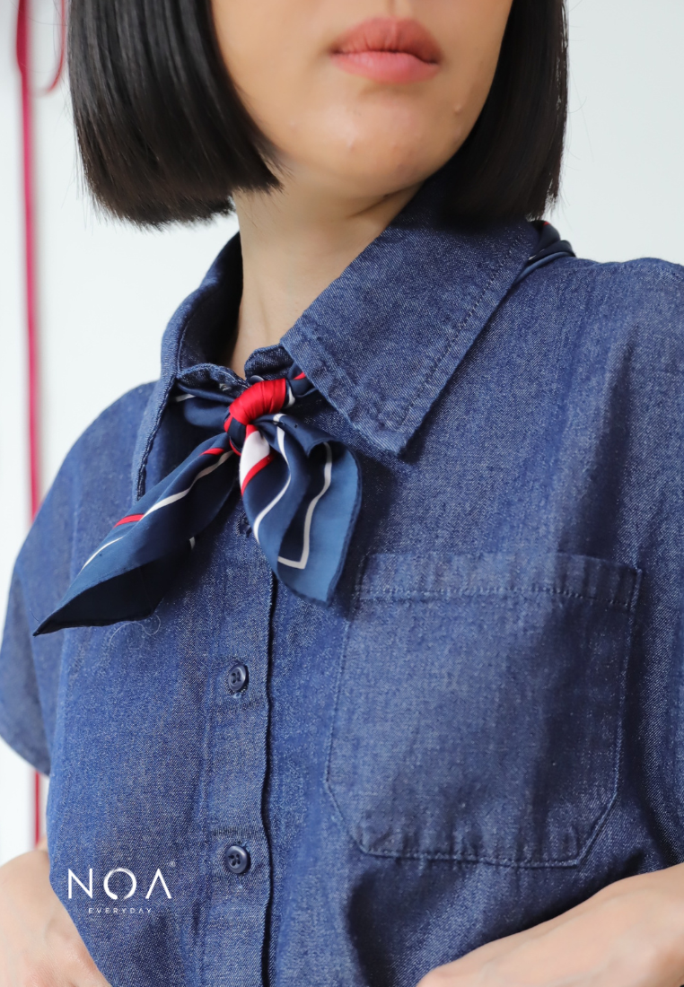 JINZU Denim Boxy Shirt