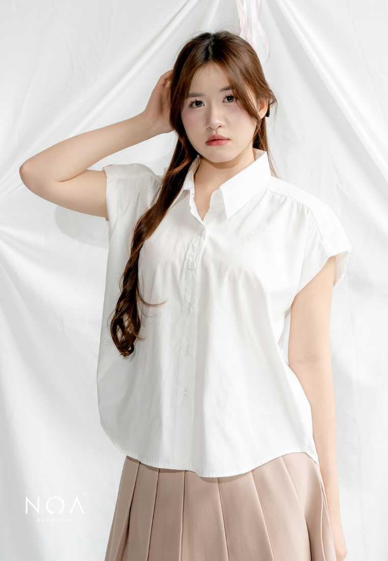 SAYAKO Cotton Sleeveless Shirt