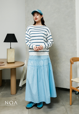 RURI Knitted Stripe Blouse