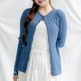 MIONA Knitted Cable Long Sleeve Cardigan