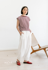 KAREN Striped Sleeveless T-Shirt