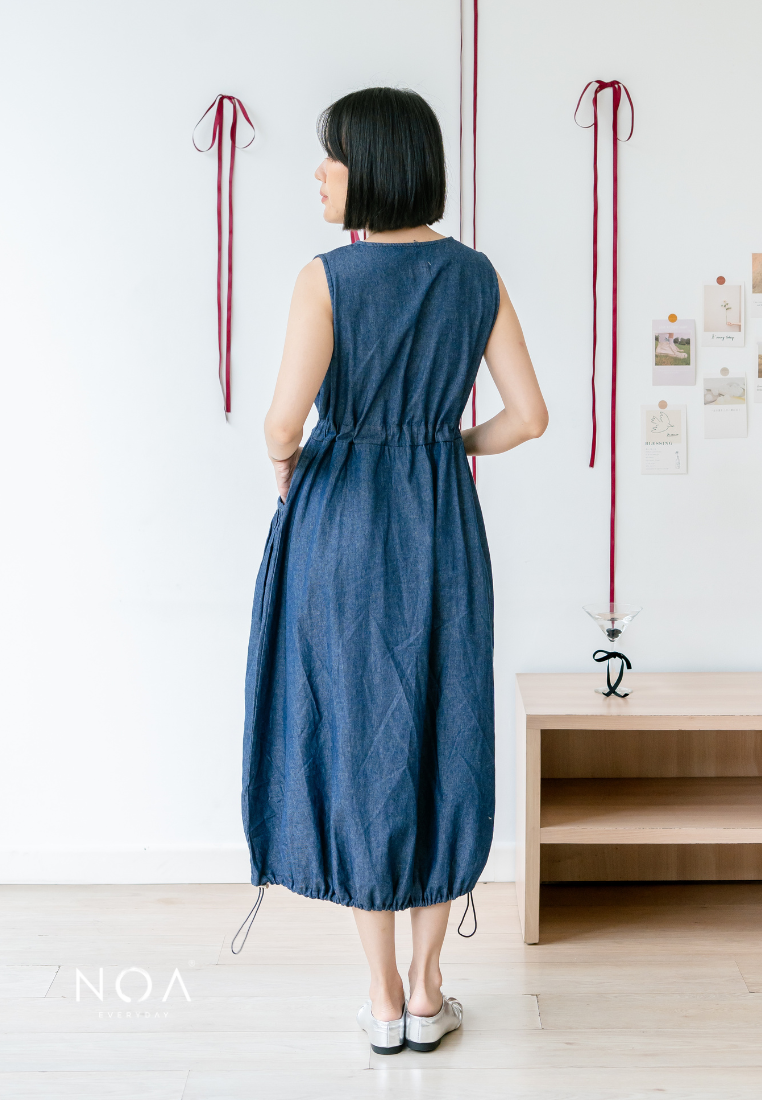 JINZU Denim Balloon Dress