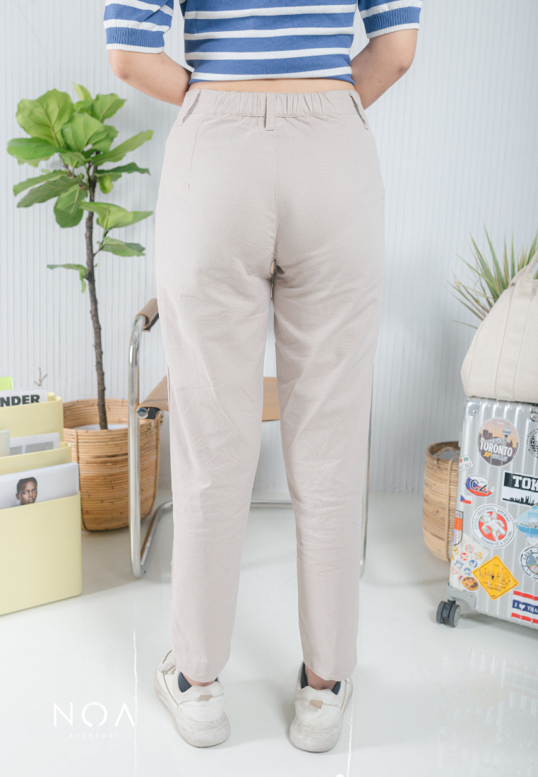 Emiyo Straight Pants - Light Cream