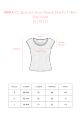 ARIKA Rib Spandex Short Sleeve Slim Fit T-Shirt