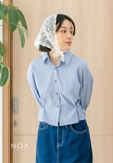 AKITA Striped Crop Shirt