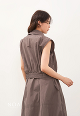 NOA STUDIO - KAZUE Nylon Vest - Grey