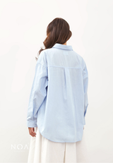 RIYE Long Sleeve Basic Shirt - Baby Blue