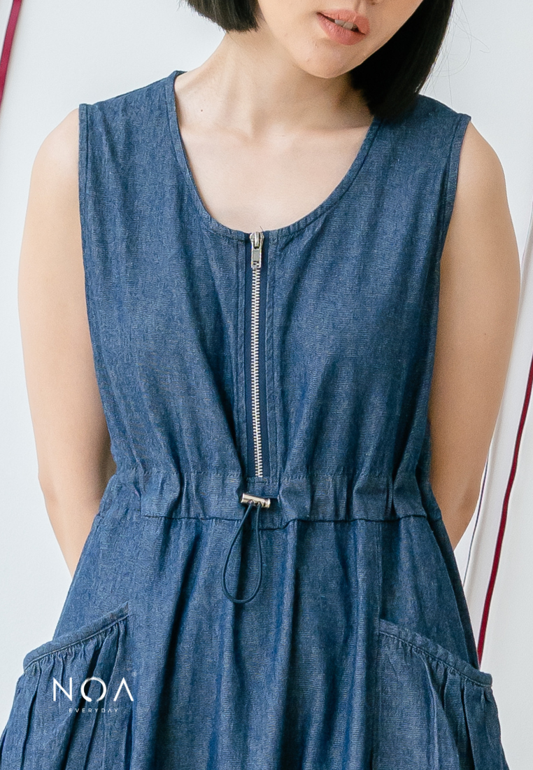 JINZU Denim Balloon Dress