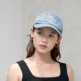 NOA X ANFUR - In My Padel Era Denim Cap I Topi Wanita I Topi Baseball Denim In My Padel Era