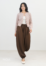 AYUNA Knitted Dots LS Cardigan