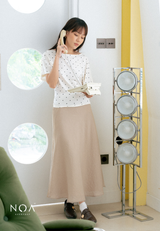 SEKA Rayon Dots Boatneck T-Shirt