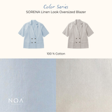 SORENA Linen Look Oversized Blazer