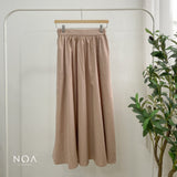 NOAeveryday | MIZU Nylon Maxi Skirt | Bawahan Wanita | Rok Panjang Saku Wanita Bahan Nylon