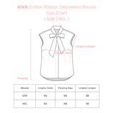 AINA Cotton Ribbon Sleeveless Blouse