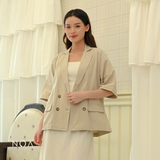SORENA Linen Look Oversized Blazer