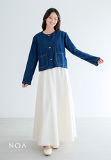 KAZE Denim Button Long Sleeve Outer