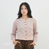 AYUNA Knitted Dots LS Cardigan
