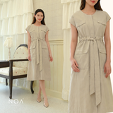 SORAMI Sleeveless Pocket Dress