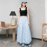NOA X ANFUR - In My Padel Era Denim Cap I Topi Wanita I Topi Baseball Denim In My Padel Era