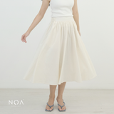 NOAeveryday l MIZUKA Nylon Midi Skirt l Bawahan Wanita | Rok Panjang Wanita Bahan Nylon