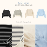 NAMISA Knitted Boatneck