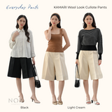 KAMARI Wool Look Culotte Pants