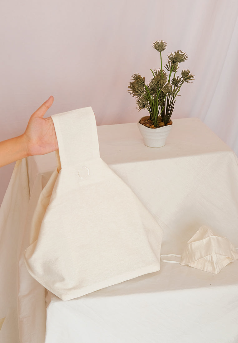 Best Price ~ ANKA Linen Bags - Off White / Free ANKA Linen Mask