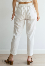 Best Price ~ ETSUKO Linen Long Pants - White
