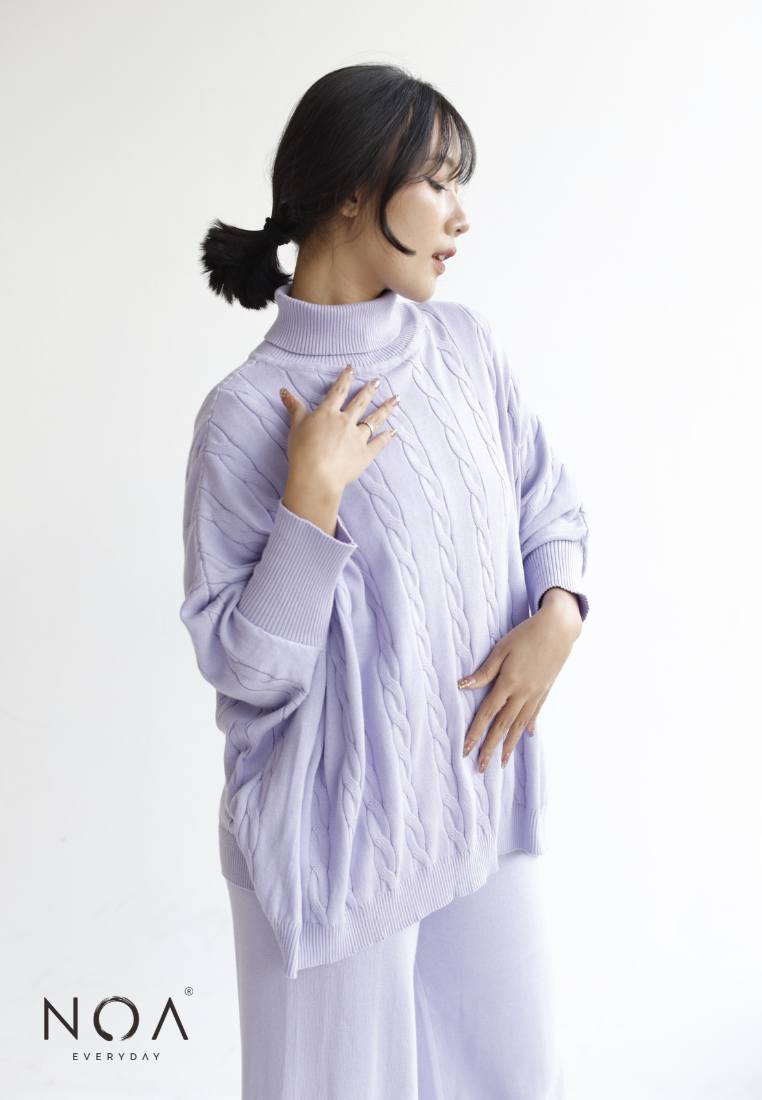 Deals ~ HANA Knitted Blouse - Lilac