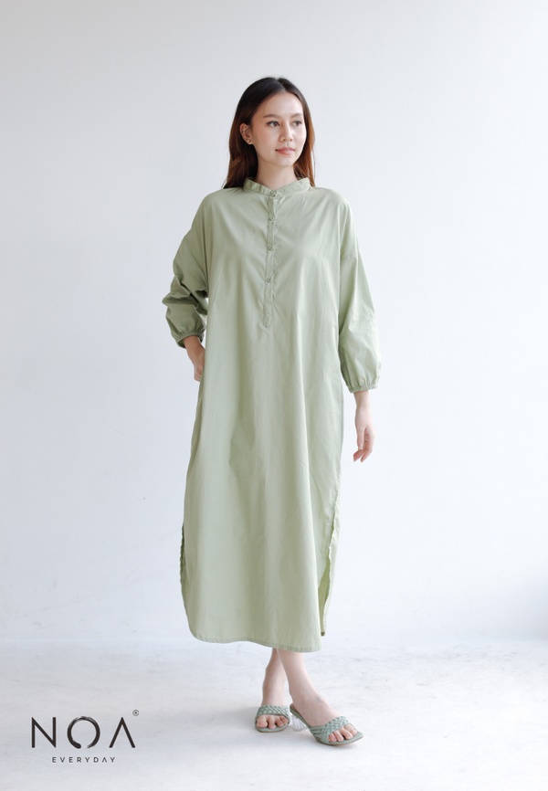 Deals ~ DAI Long Sleeves midi dress - Sage Green