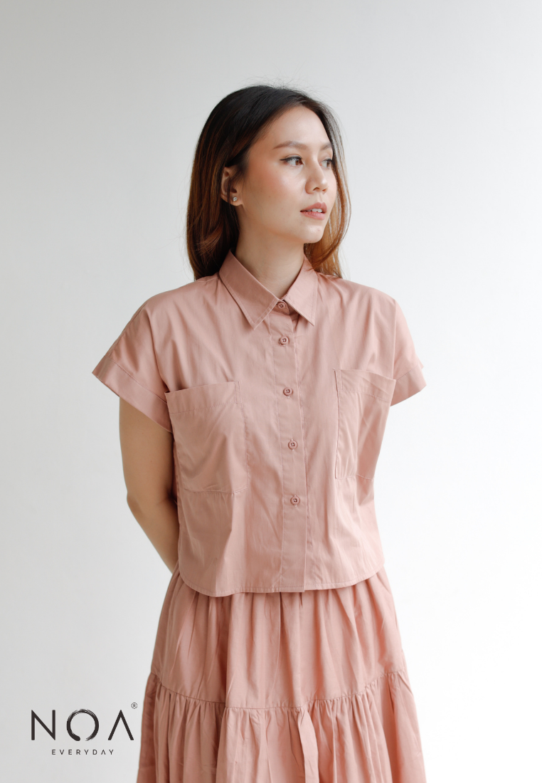 ERI Boxy Shirt - Dusty Pink