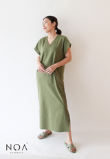 Deals ~  MAYAKO Vest Dress - Olive