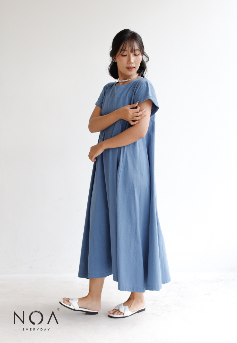 Deals ~ FUJI Basic Tee Dress - Blue