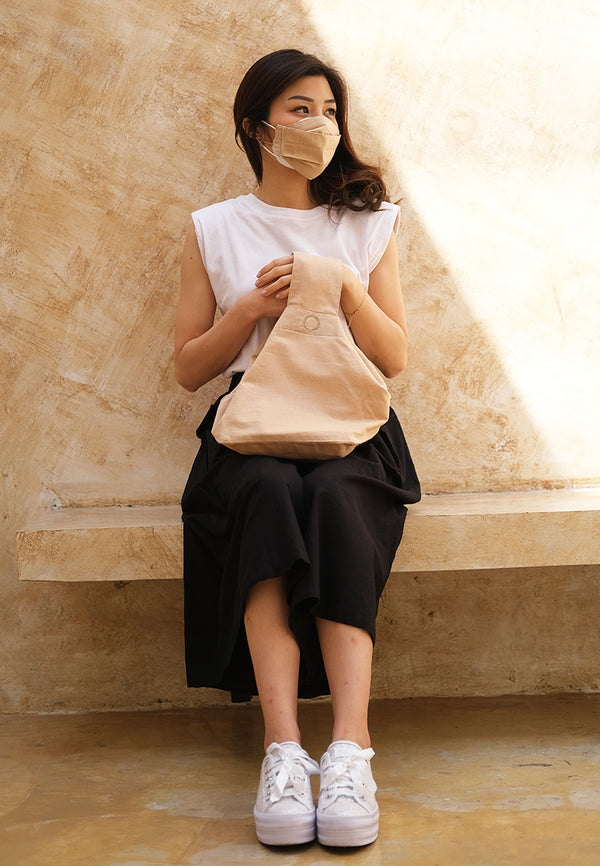 Best Price ~ ANKA Linen Bags - Cream / Free ANKA Linen Mask