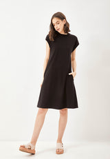 Best Price ~ AYAMI sleeveless basic tee dress - Black