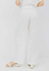 Best Price ~ AURA Long Pants - Plaid White