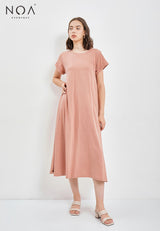 Offers ~ FUJI Basic Tee Dress - Dusty Pink