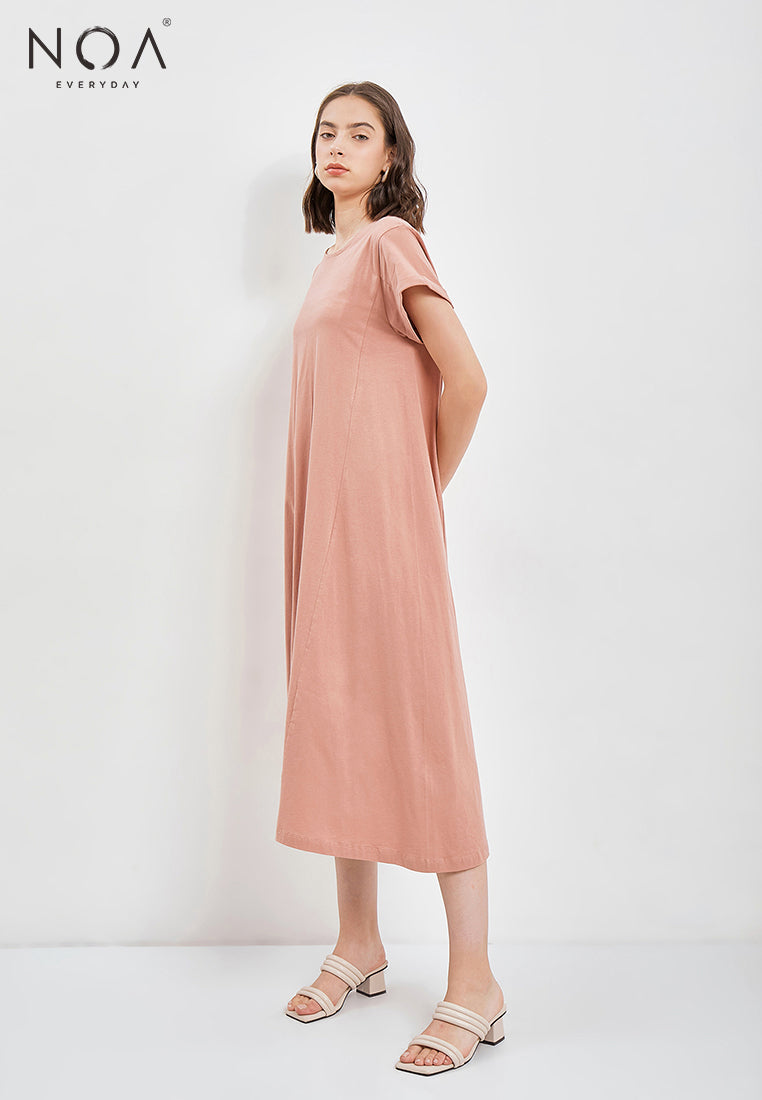 Offers ~ FUJI Basic Tee Dress - Dusty Pink