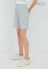 Best Price ~ AOI Pleated Short Pants - Light Grey