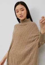 HANA Knitted Blouse - Mocca Brown