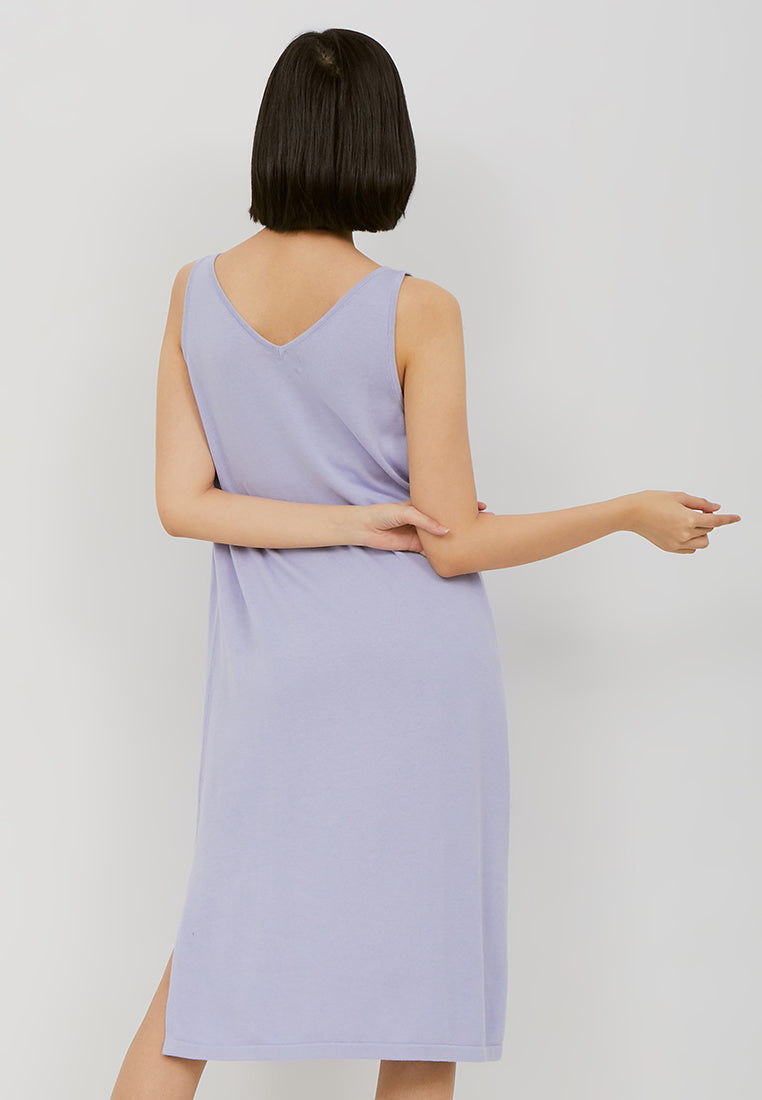 Best Price ~ MEGUMI Midi Dress Knitted - Lilac