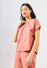 KIN Linen Blouse - Pink Rosee