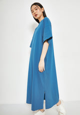 Best Price ~ MAO Oversized Tee Dress - Blue