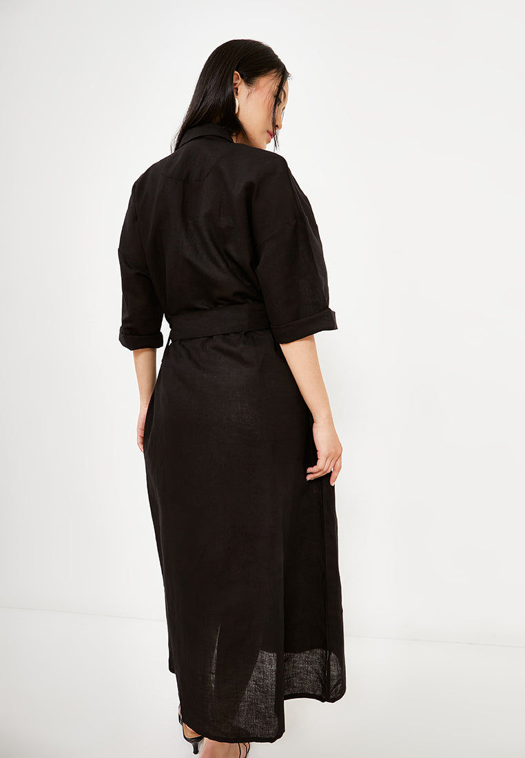 Best Price ~ JIRO Long Blazer Dress - Black